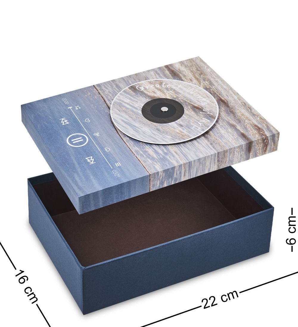 WF-169-B Набор коробок из 3 шт, голубой