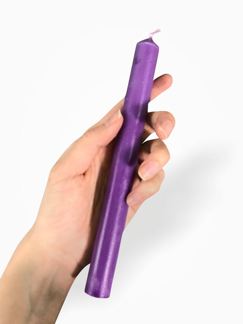 Свеча магическая фиолетовая 20 см, 60г, 6 часов