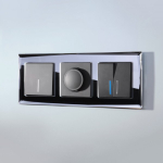 Рамка на 3 поста Diamant (черный)