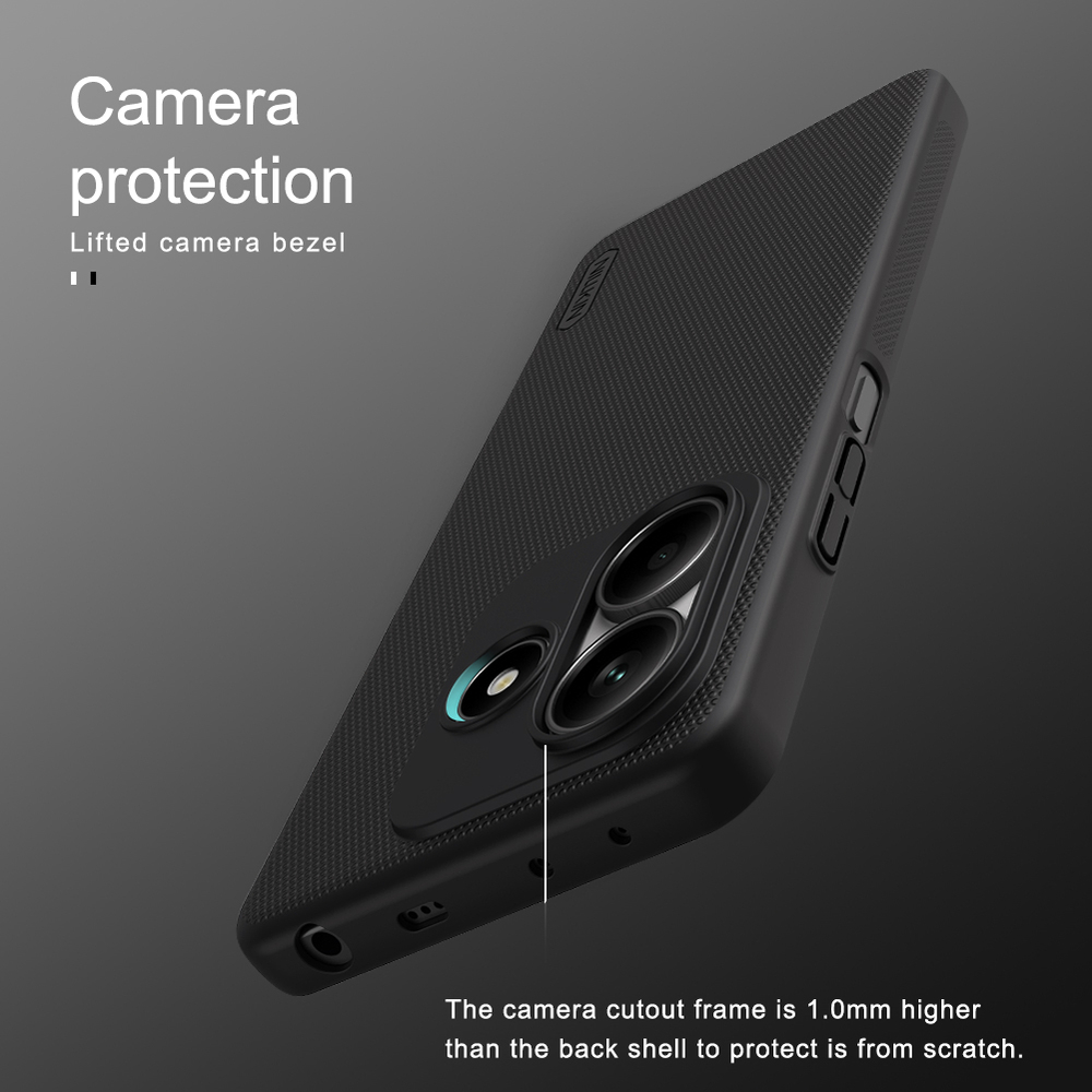Тонкий жесткий чехол от Nillkin для смартфона Xiaomi Redmi Note 14 5G, серия Super Frosted Shield