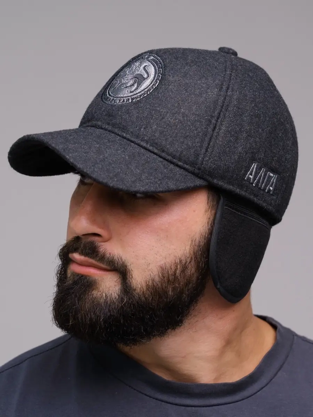 Бейсболка демисезонная/с ушами/алга/alga