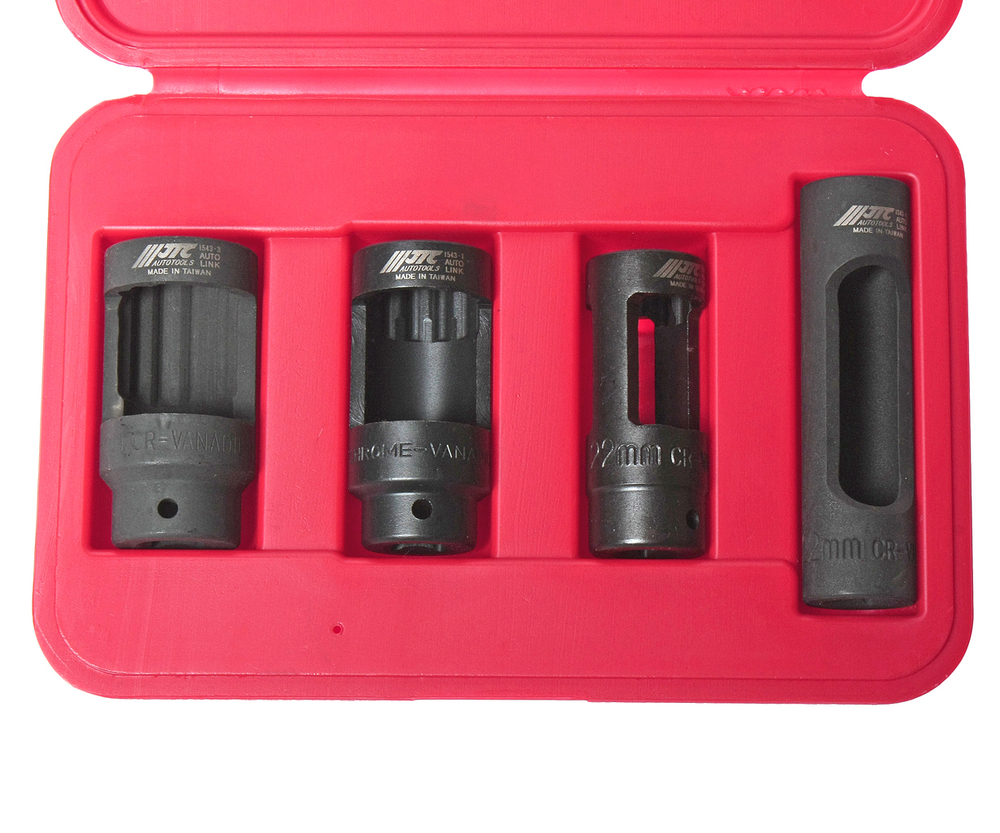 Набор головок для снятия датчика кислорода 4 предмета в кейсе JTC
