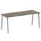 Metal System Стол письменный на А-образном м/к БА.СП-5 Вяз Благородный/Металл Серый 1800*720*750