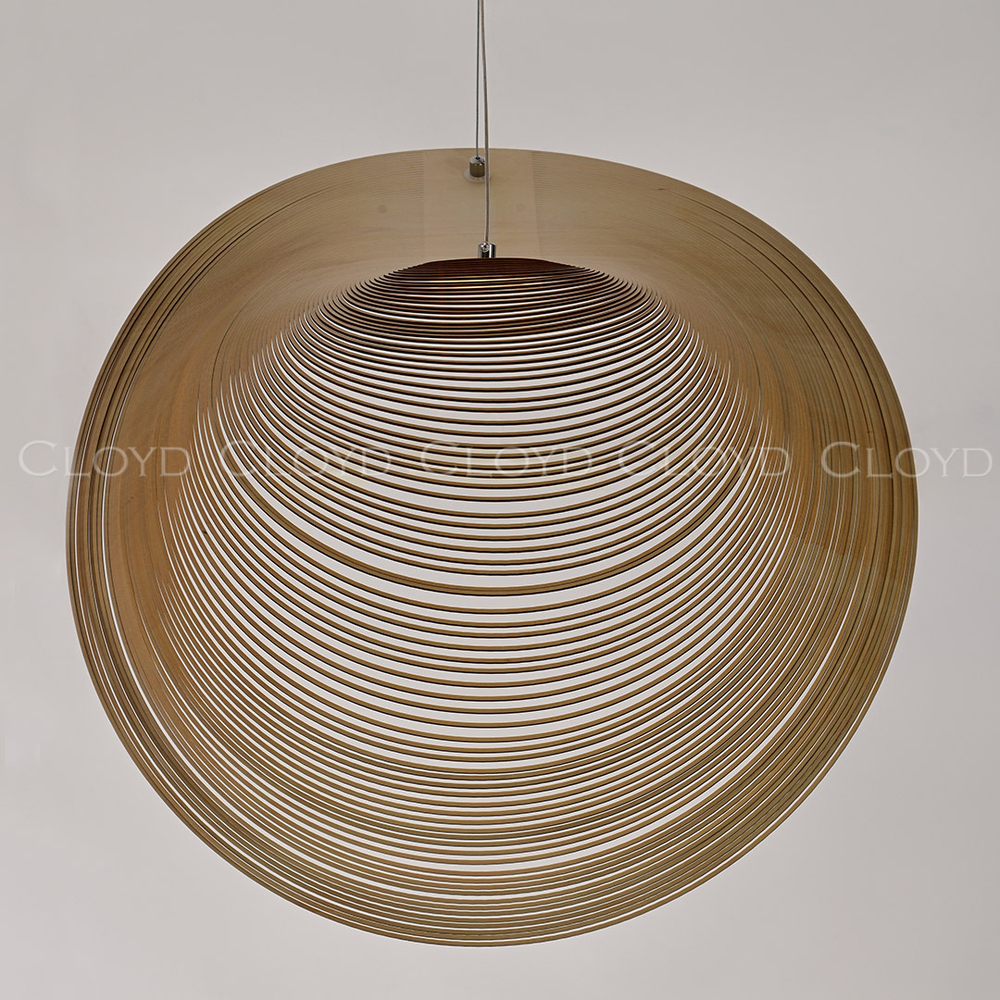 Подвесной светильник Cloyd FUETE P1 / шир. 60 см - дерево - белый (арт.11414)