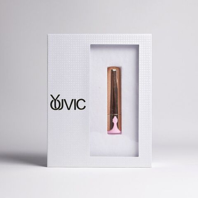 Золотистая перезаряжаемая вибропуля - 9,5 см.