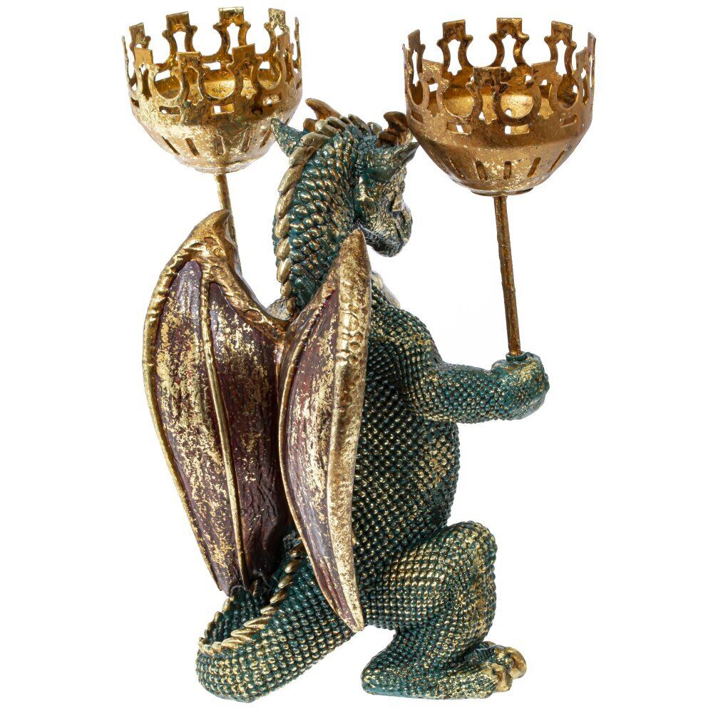 GAEM Подсвечник "Дракон", D 6 см, L14 W10 H22 см