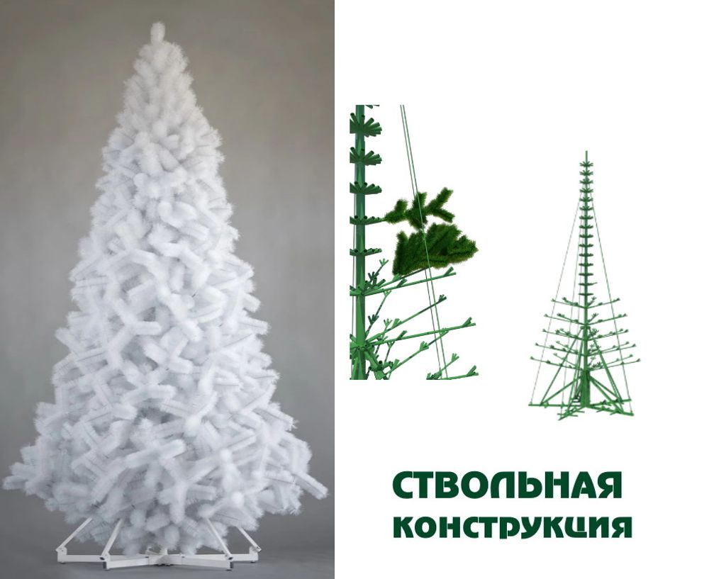 Большая белая елка «Рублевская Сосна» (белая леска) от 3 до 8 м