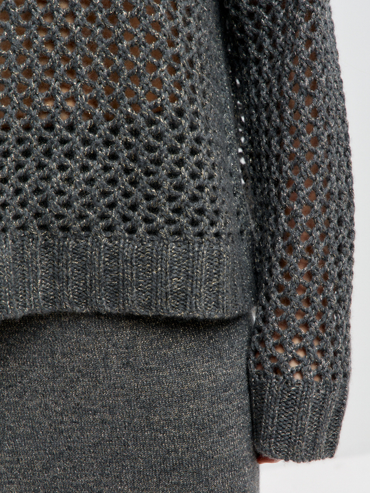 Кашемировый свитер с люрексом