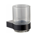 Стакан для зубных щеток с держателем WONZON & WOGHAND CARBON, Черный (WW-7721)