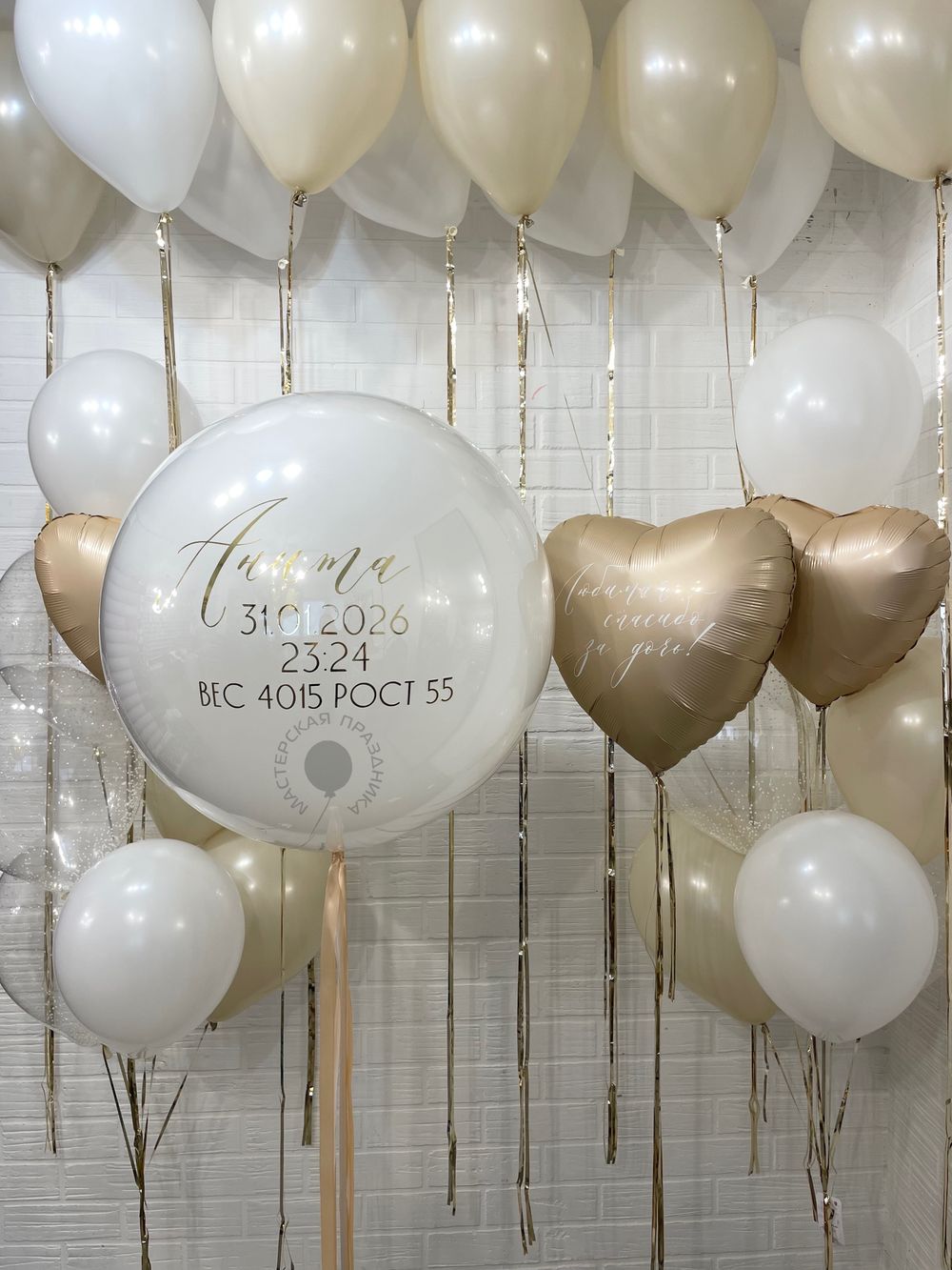 Воздушные шары на выписку для девочки №8971  Изображение3