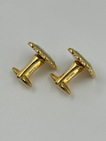 Запонки зелёные с лошадьми Wedgwood