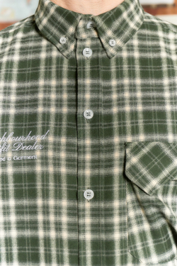 Рубашка Called a Garment Human Flannel Shirt "Dark Green"
