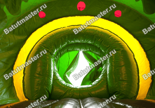 Коммерческий надувной батут "Тоннель веселый поезд"