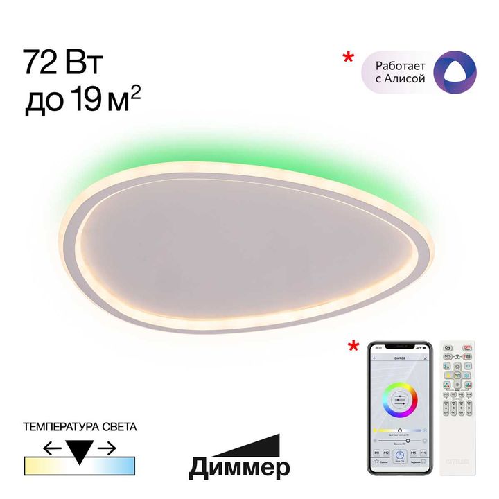 Потолочный светодиодный светильник Citilux Trio CL215B250E