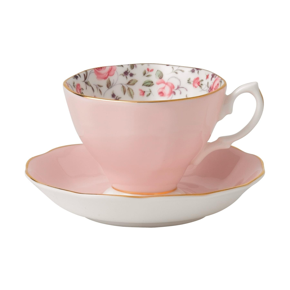 Royal Albert - Чашка и блюдце Rose Confetti 180мл / артикул   ROSCON26135  / GTIN 652383739628