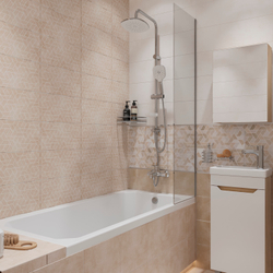 Полка для душа DIWO Смоленск П16145 угловая, подвесная, глянцевый хром