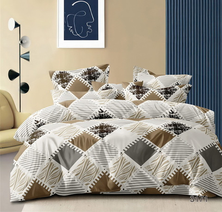 КПБ Дуэт с простыней на рез. 180х200 БЯЗЬ "БР14"