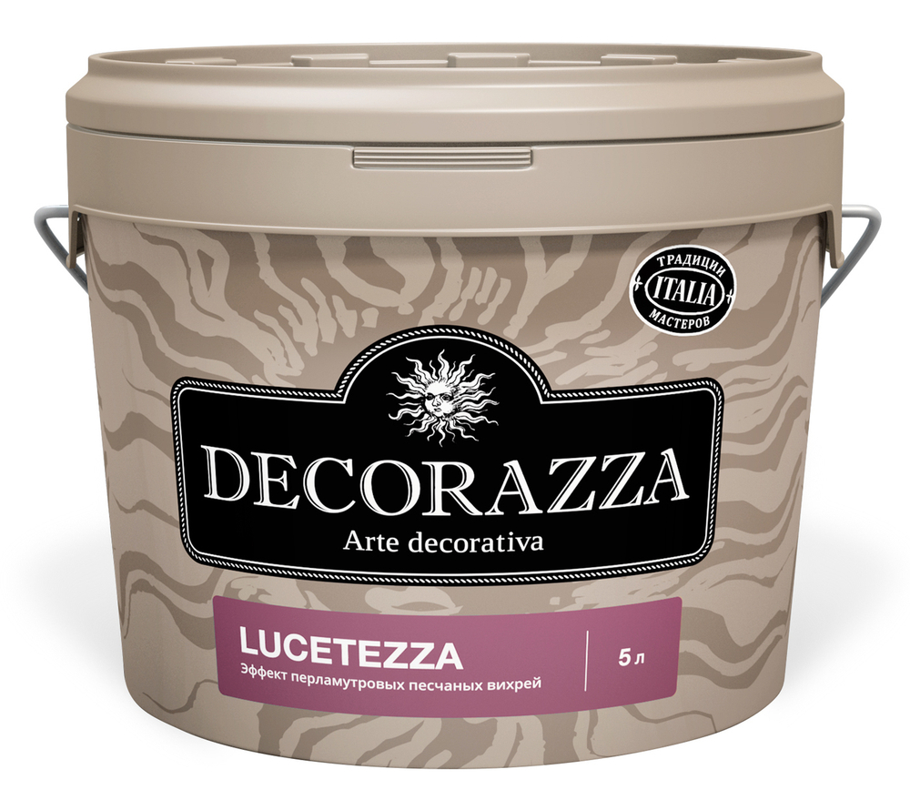 Декоративное покрытие Decorazza Lucetezza Argento 5 л, LC 001