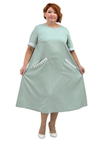 Летнее платье из тенсела Полынь