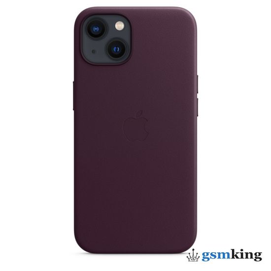 Apple Leather Case with MagSafe iPhone 13 Dark Cherry «Тёмная вишня» MM143ZE/A