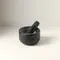 Ступка marm, 12,7х7,6 см, черный мрамор