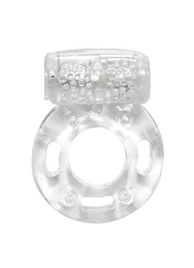 Эрекционное кольцо с вибрацией Axle-pin (Цвет: прозрачный)