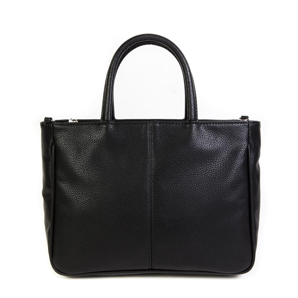 Стильная женская повседневная чёрная сумочка из экокожи Dublecity М-СД-20