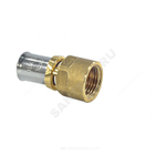 Муфта для МП/PE-X труб латунь пресс Дн 20х1/2" ВР RM109 Giacomini RM109Y037