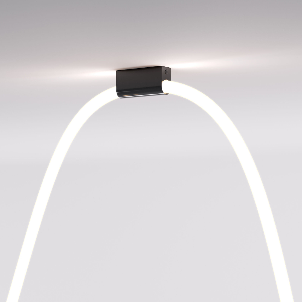 Накладные крепления для круглого гибкого неона Elektrostandard Full light FL 28100 черный