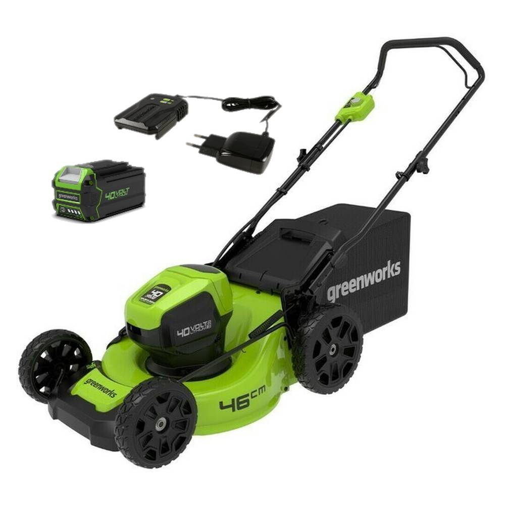 Аккумуляторная газонокосилка Greenworks GD40LM46HPk4