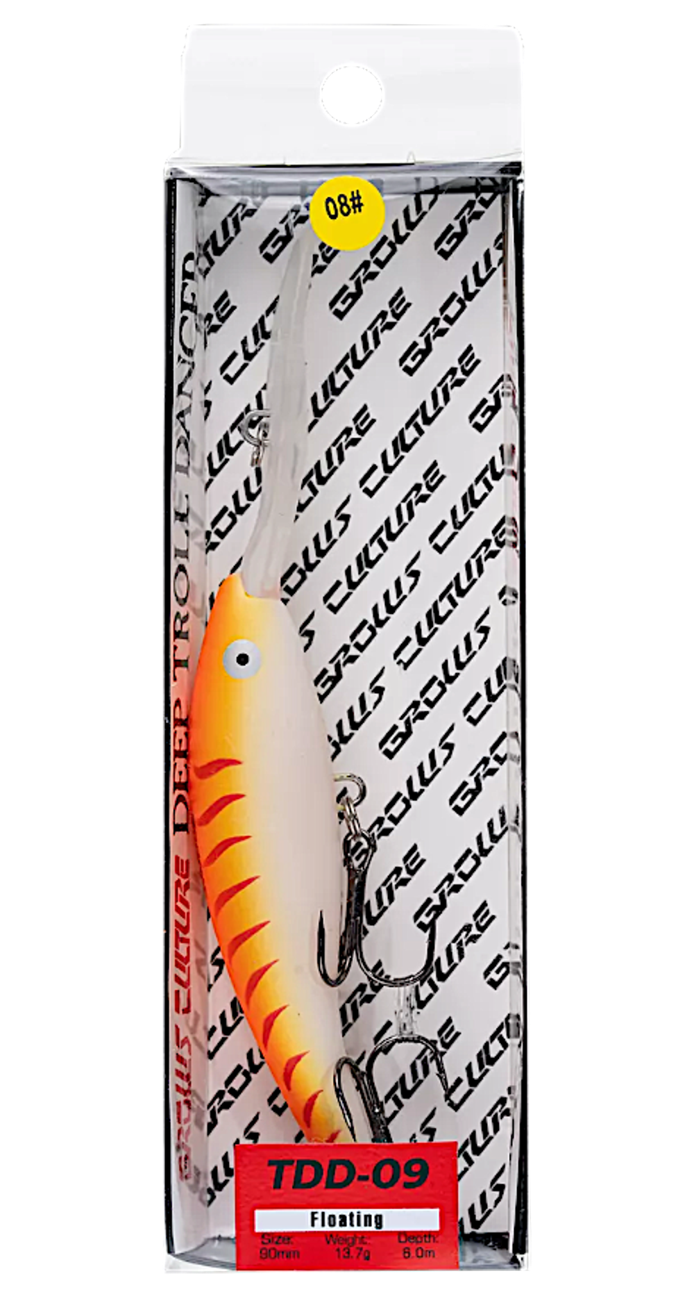 Воблер Grows Culture Deep Troll Dancer TDD-09F 90мм 13.7гр до 6м -