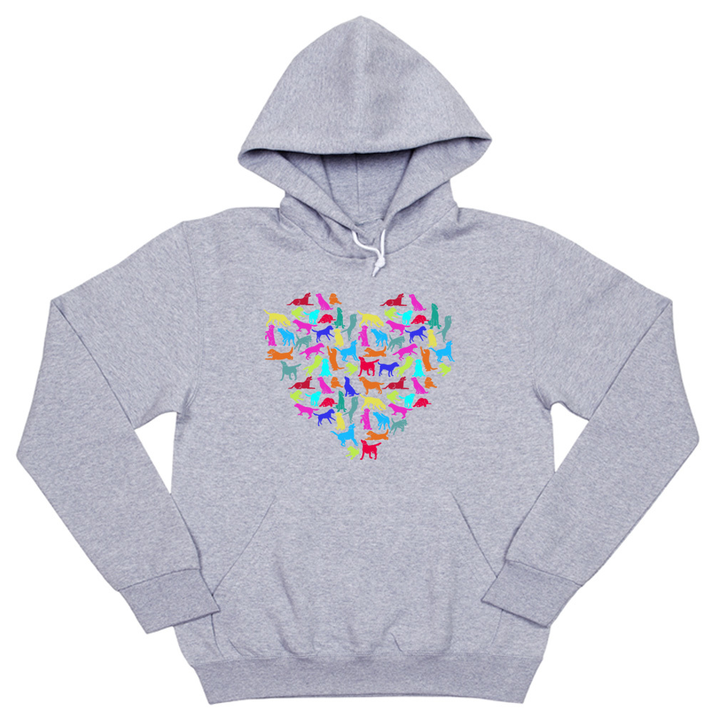 Толстовка "Сердце из лабрадоров"