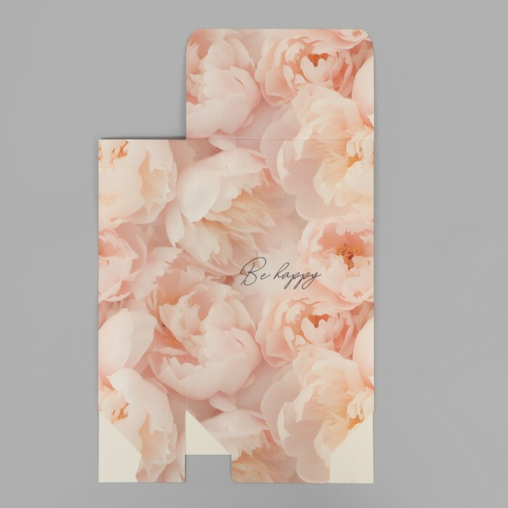 Коробка складная «Нежные пионы», 16 х 23 х 7.5 см