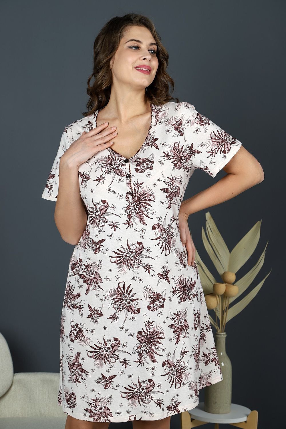 Сорочка Малика-1 Виотекс ШОКОЛАДНЫЙ