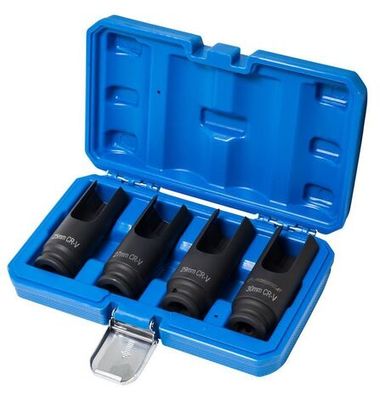 Набор головок разрезных для дизельных форсунок, 4пр.(L-100мм, 25,27,29,30мм), в кейсе Forsage F-904G13