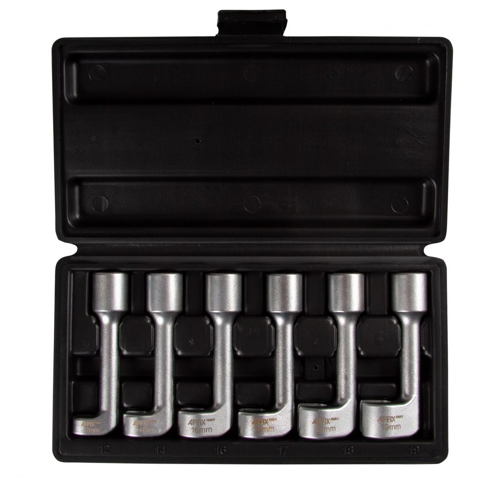 AFFIX (AF02510006C) Набор разрезных насадок 1/2", Г-образные, 12-19 мм, 6 предметов, кейс