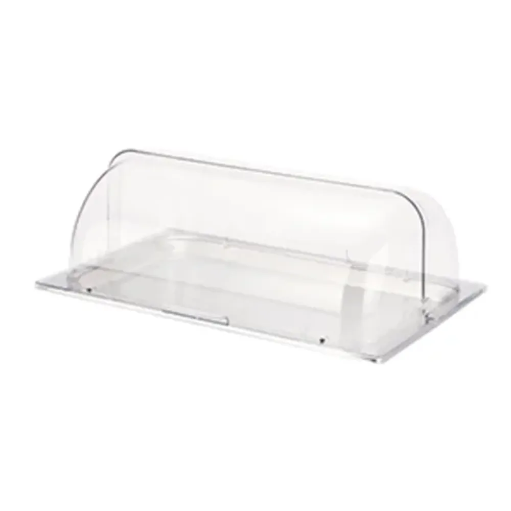 Поднос для выкладки 53*32,5*19 см нерж. с пласт. Roll-top крышкой SUNNEX