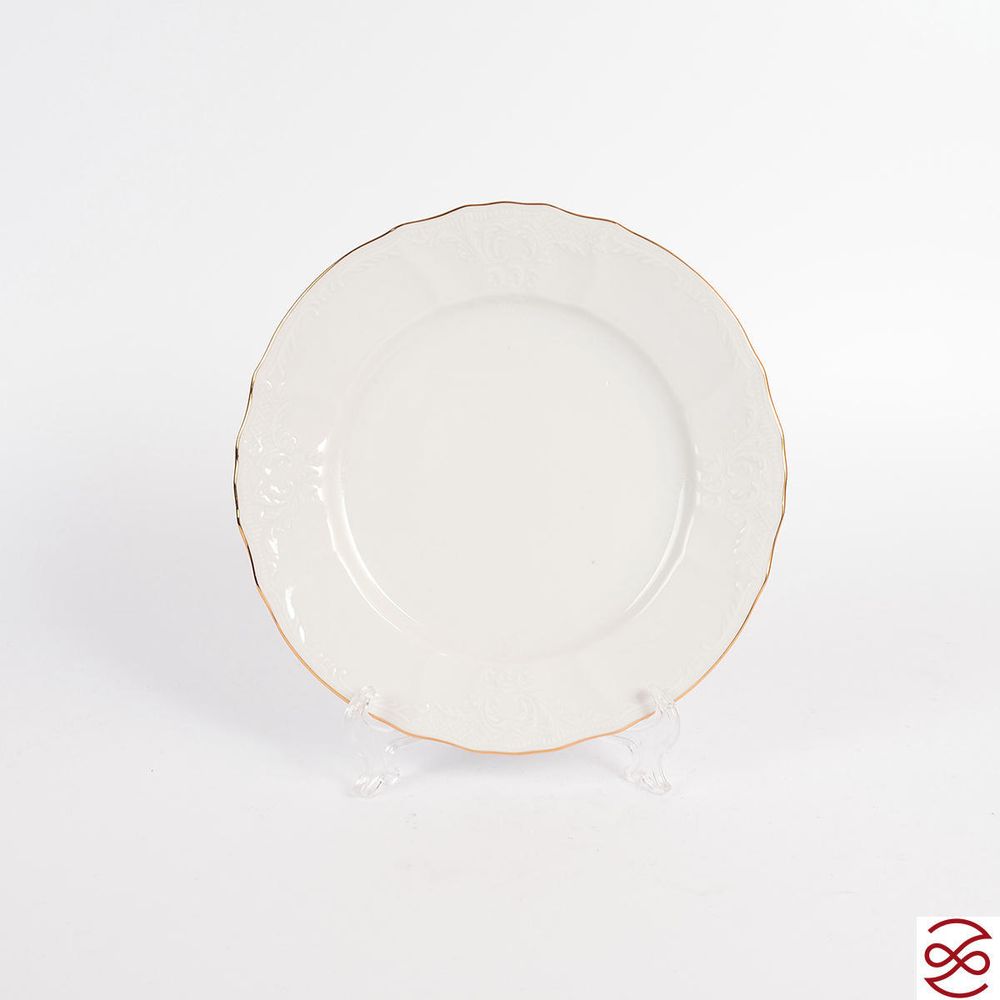 Набор тарелок Bernadotte Белый узор 18 предметов