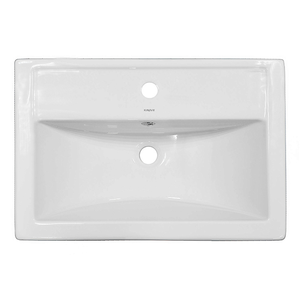 Комплект Тумба Azario KANTRI 60/2Н 605х405х870 напольная, с раковиной Фостер 60, белый глянец (CS00097250)