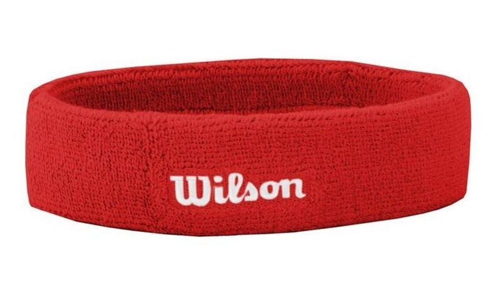 Повязка на голову теннисная Wilson Headband - red