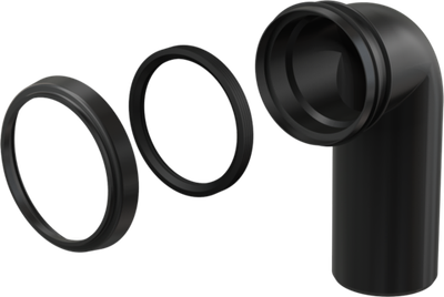 Колено стока, комплект 90/90 AlcaPlast M908