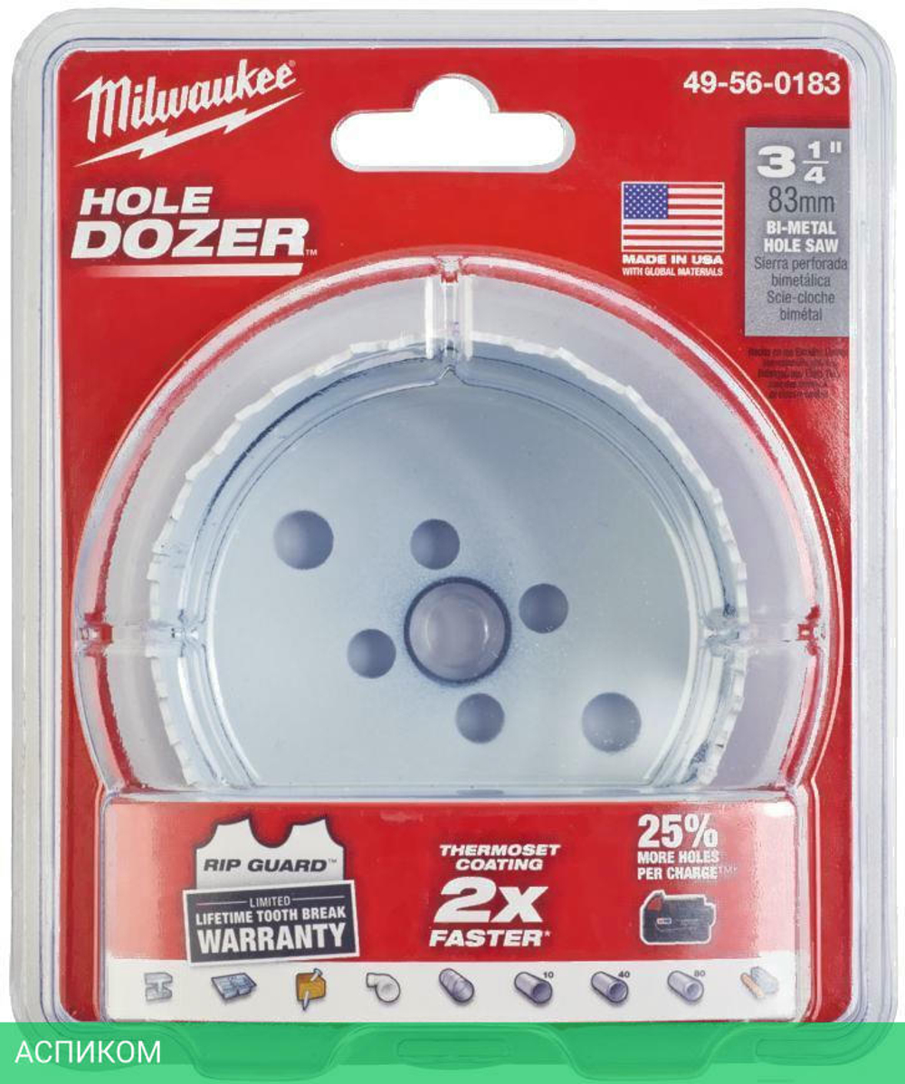 Коронка Milwaukee Hole Dozer 83мм (49560183)