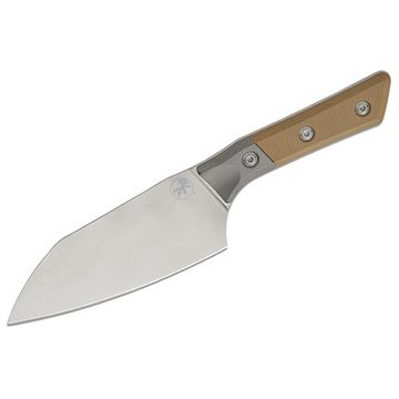 Нож кухонный Microtech Santoku 3200B-10CE  с клинком из стали M390MK, рукоять G10 / Titan