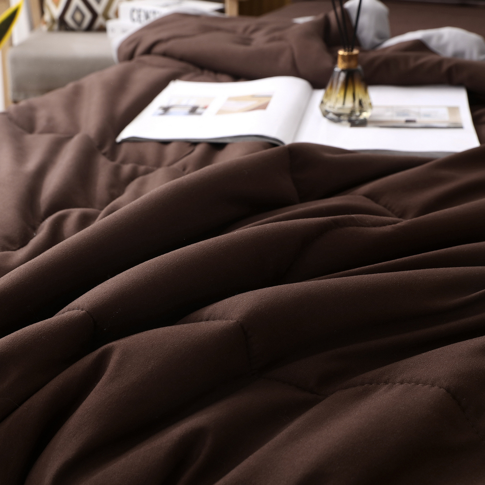 Комплект постельного белья Однотонный Сатин с Одеялом (простынь на резинке) FBR017