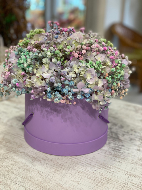 Букет Гипсофила в тубусе