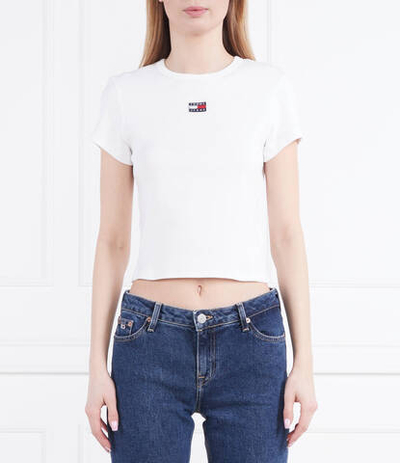 Футболка TJW BBY RIB XS BADGE Tommy Jeans - белый(DW0DW15641)