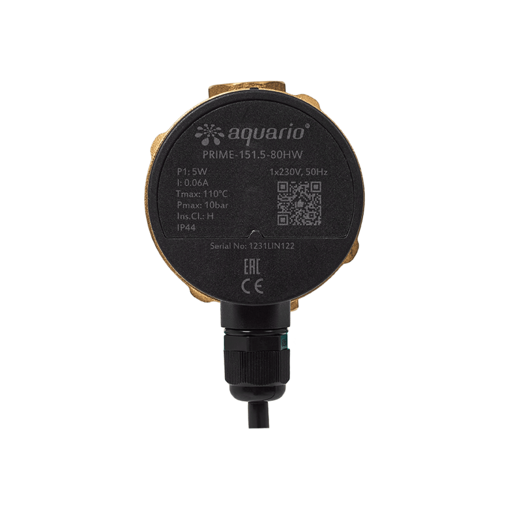 Насос циркуляционный AQUARIO для ГВС PRIME-151.5-80HW
