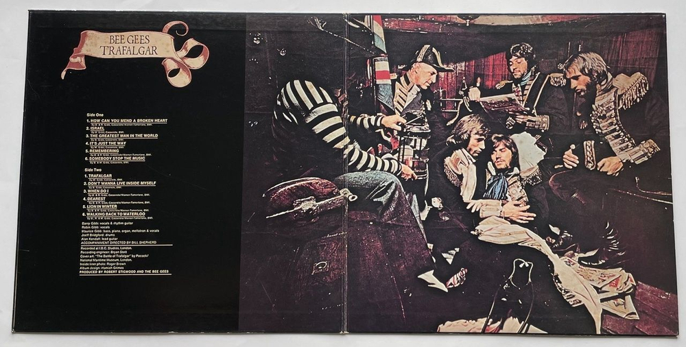 Винтажная виниловая пластинка LP Bee Gees Trafalgar (Japan 1972) (No Obi) Remembering