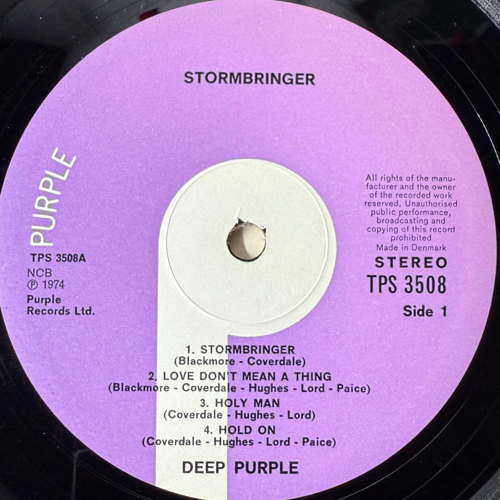Deep Purple ‎– Stormbringer (Дания 1974г.)