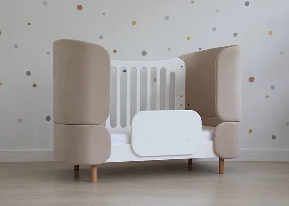 Защитный бортик для кровати KIDI soft (белый)